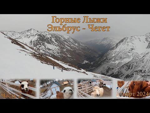 Видео: Горные лыжи. Эльбрус - Чегет 2024. Обзор трасс под Deep House. Местный зоопарк. Часть 2