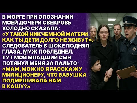 Видео: В морге при опознании дочери мой младший сын внезапно заявил: Мам, можно я расскажу....