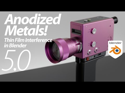 Видео: Blender 5.0, анодированные металлы!