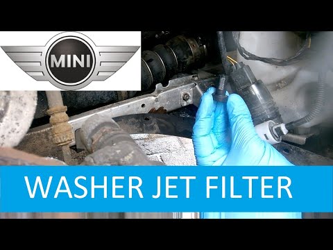Видео: Засоренные форсунки стеклоомывателя - MINI ONE F56