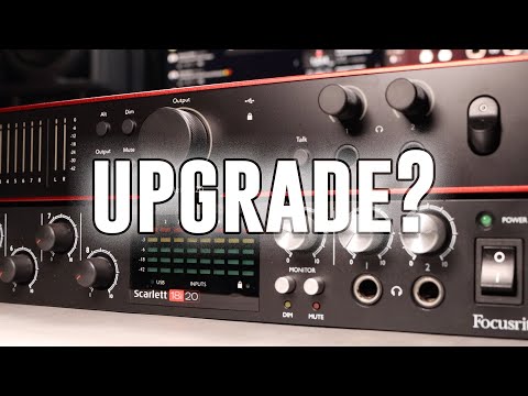 Видео: Мой «апгрейд» аудиоинтерфейса — сравнение Focusrite Scarlett 18i20 4-го поколения