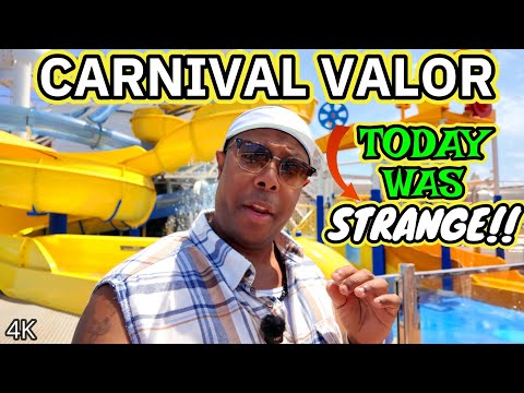 Видео: Необычный день на Carnival Valor: бассейны закрыты, сильный ветер, ограниченное количество меропр...