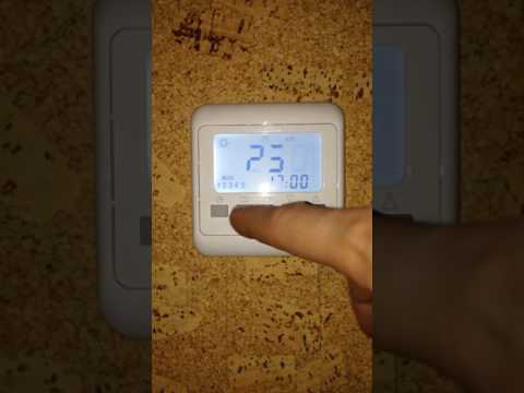 Видео: Управление терморегулятором в режиме программирования