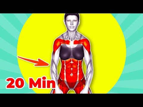 Видео: ➜ Устали от дряблости живота? ➜ 20-минутная тренировка стоя для быстрых результатов!