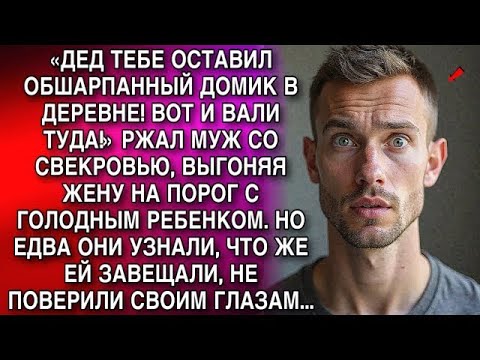 Видео: «ДЕД ТЕБЕ ОСТАВИЛ ОБШАРПАННЫЙ ДОМИК В ДЕРЕВНЕ! ВОТ И ВАЛИ ТУДА!» РЖАЛ МУЖ СО СВЕКРОВЬЮ, ВЫГОНЯЯ