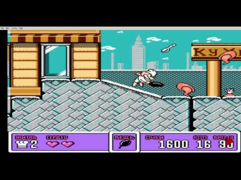 Видео: Panic Restaurant NES - Полное прохождение на русском