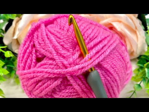Видео: ПОСМОТРИТЕ на эту КРАСОТУ! Всего 2 РЯДА! Простой узор крючком: Красивая вязка крючком для начинающих