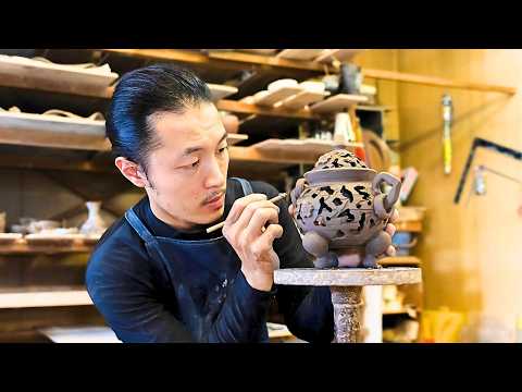 Видео: 【Таинственный Мастер Гончар】Создание Курильницы – Agano Ware Koushigama | ASMR и Тишина