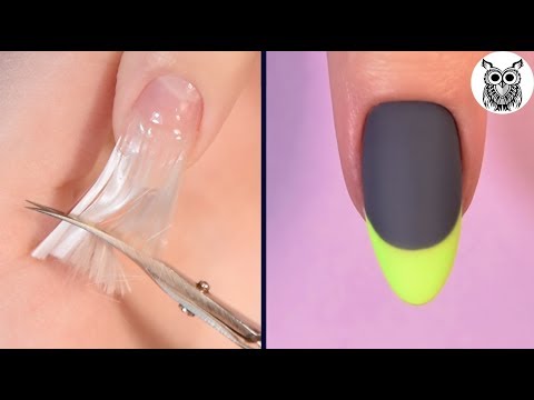 Видео: Можно ли научиться наращивать по видео Татьяны Бугрий || Цветной ФРЕНЧ стык в стык