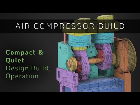 Видео: Создание небольшого и тихого воздушного компрессора [4K]