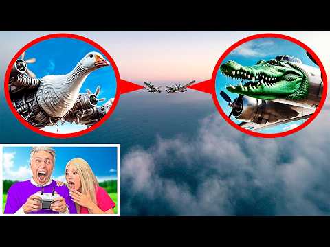 Видео: мой дрон снял BOMBOMBINI GUISINI vs BOMBARDINO CROCODILO в Реальной Жизни!