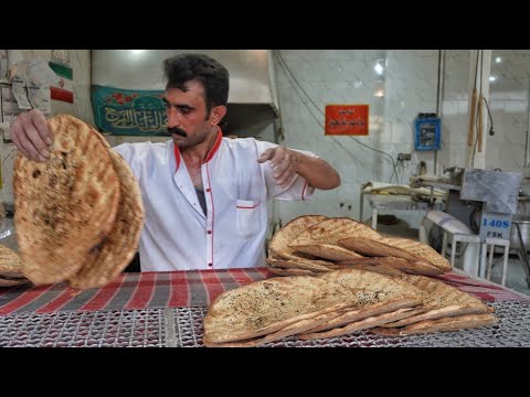 Видео: Как приготовить знаменитый хлеб Седе из Хомейни-Шахра – традиционный толстый хлеб, выпеченный в печи