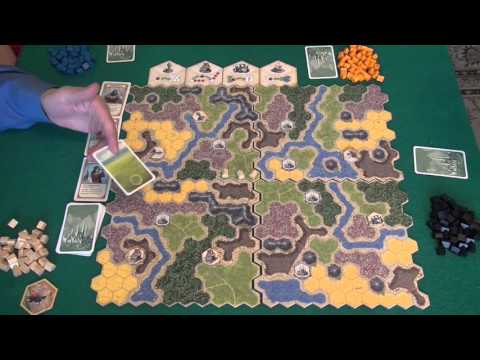 Видео: Kingdom Builder - играем в настольную игру, board game