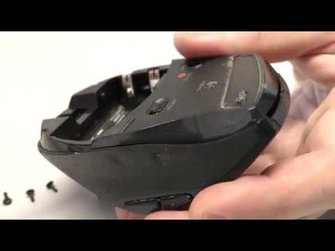 Видео: Разломай-ка: Ремонт мыши Logitech M705 - замена кнопки с дребезгом контактов