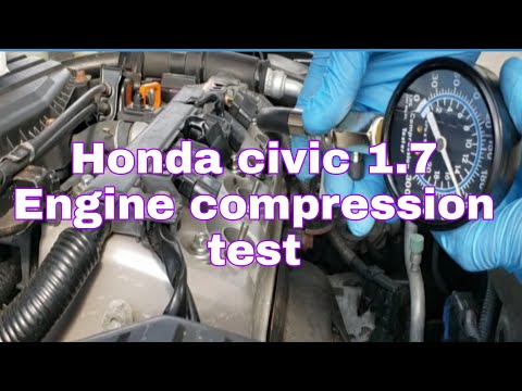 Видео: Тест компрессии двигателя Honda Civic 1.7 2005 года