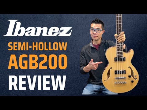 Видео: Обзор полуакустической бас-гитары Ibanez AGB200 с укороченной мензурой