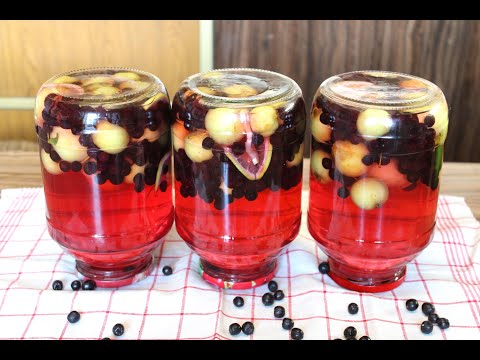 Видео: Компот из сибирских яблочек! Ассорти из ранеток и черноплодной рябины на зиму, без стерилизации.