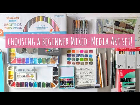 Видео: Художественные материалы, которые я выбрала для сестры! Набор для начинающих в смешанной технике:...