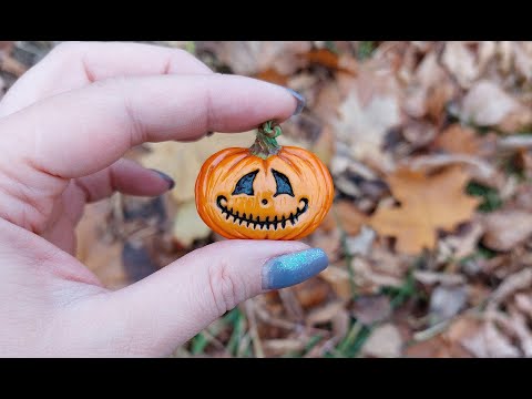 Видео: DIY Тыква - Фонарь Джека из полимерной глины