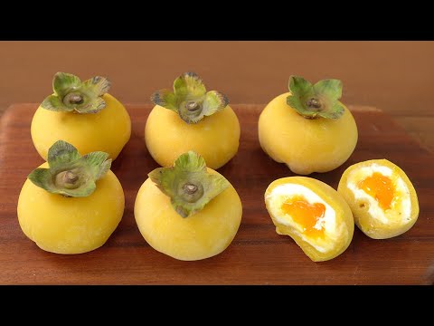 Видео: Жевательный клейкий рисовый пирог с хурмой :: Корейский рисовый пирог (чапссалтток)
