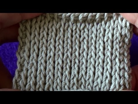 Видео: Тунисская лицевая петля