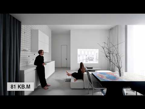 Видео: Рум тур современной квартиры архитекторов 81 м² 🔥 Дизайн интерьера квартиры для молодой пары.