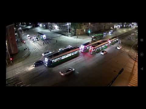 Видео: Утренний выход на линию прицепные трамваи в Челябинске