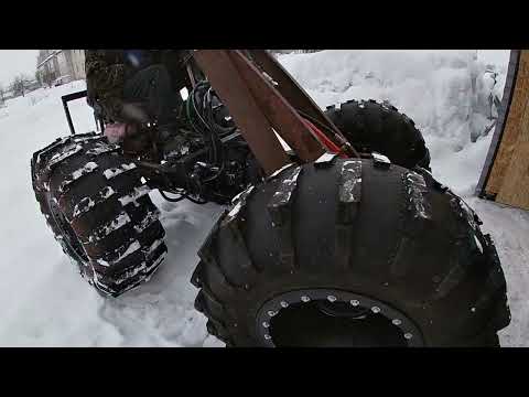 Видео: Поставили колеса  от Краза чтобы проверить трансмиссию и сломали полуось