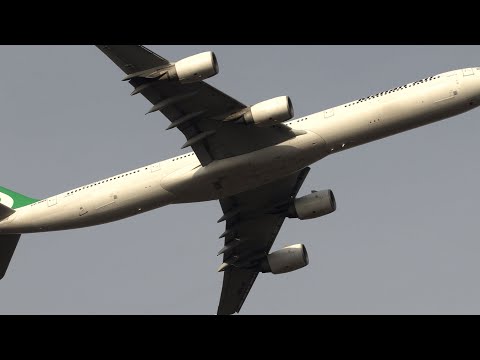 Видео: Аэробусы Mahan Air в Шереметьево. Редкие четырехмоторные гиганты.