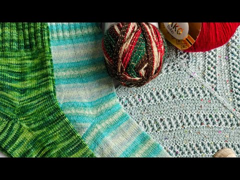 Видео: Испытание временем хлопковой носочной пряжи, готовые работы, покупки.