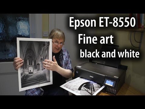 Видео: Epson EcoTank ET-8550. Черно-белая художественная печать формата A3+. Варианты бумаги и настройки...