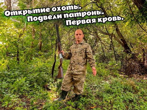 Видео: Открытие охоты.  Подвели патроны.  Первая кровь.