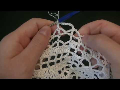 Видео: Мотив для прямоугольной скатерти. Часть 3.