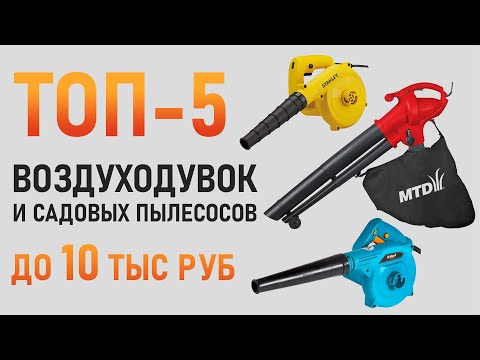 Видео: Лучшие воздуходувки и садовые пылесосы до 10 тысяч рублей! Бюджетные воздуходувки.