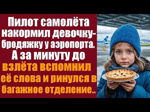 Видео: Спеша на рейс, пилот самолёта угостил девочку бродяжку у аэропорта  А за минуту до взлёта