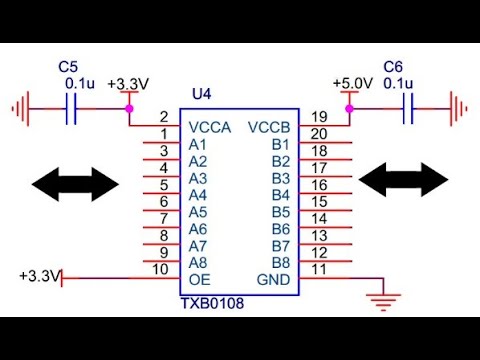 Видео: ► 3.3v ↔ 5v Конвертор уровней сигнала TXS0108E или YF08E ► Signal Level Converter TXS0108E or YF08E