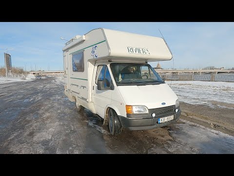 Видео: Осмотр - Обзор кемпер Riviera 1995г. на базе  Ford Transit