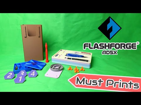 Видео: Flashforge AD5X Must Prints!! (7 вещей, которые вам нужно напечатать на вашем Flashforge AD5X)