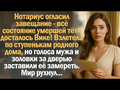 Видео: Нотариус огласил завещание - всё состояние умершей тёти досталось Вике! Взлетела по ступенькам...