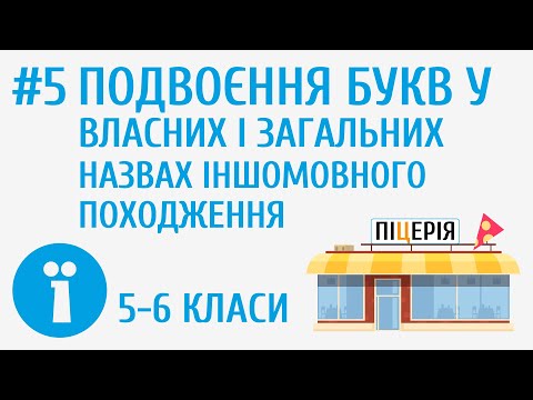 Видео: Подвоєння букв у власних і загальних назвах іншомовного походження #5