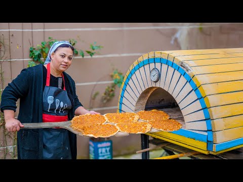 Видео: Я нашел секретный рецепт приготовления Lahmacun в кирпичной духовке! Я приготовил 11 разных блюд!