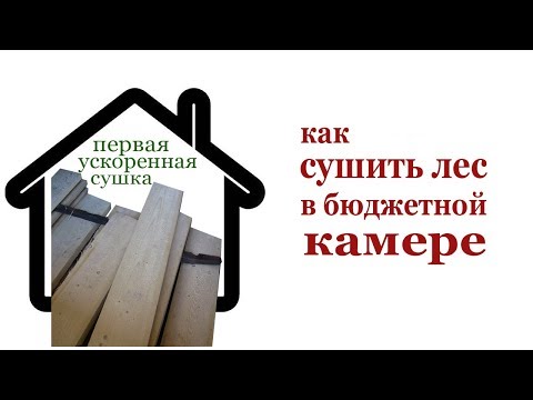 Видео: Как сушить лес в бюджетной камере. How to dry wood.