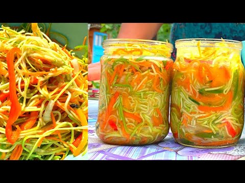 Видео: КАБАЧКИ по КОРЕЙСКИ на ЗИМУ! ВКУСНЕЙШИЙ САЛАТ-ЗАКУСКА /Простой рецепт закатки на зиму