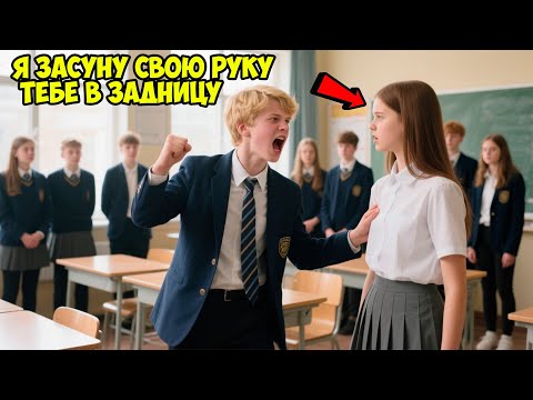 Видео: Хулиган ДОМОГАЛСЯ до девочки — через 2 минуты он уже ПЛАКАЛ и УМОЛЯЛ её...