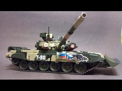 Видео: Т-90 с ТБС-86 (Meng Model) Часть 6