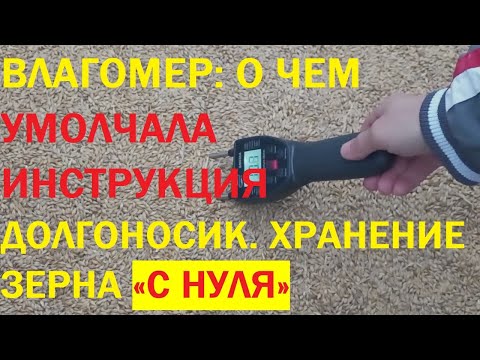 Видео: Хранение ЗЕРНА на необорудованном подворье. Долгоносик. Бюджетный влагомер. Покупка зерна