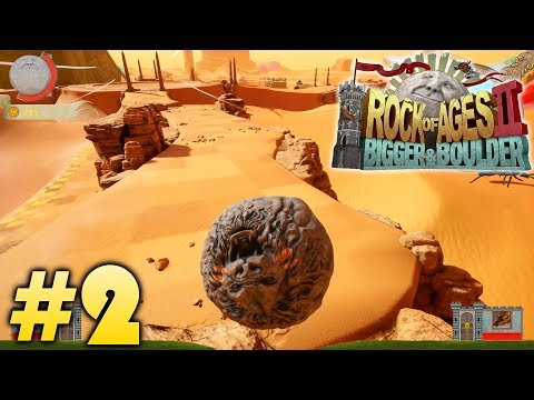 Видео: Rock of Ages 2: Bigger & Boulder (HD 1080p) - Кадакес / Ла-Манча / Болонья - прохождение #2