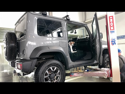 Видео: Jimny - заключение (проставки, подкрылки,брызговики)мнение дилера.