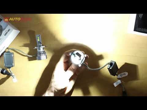 Видео: LED лампа SHO-ME F8 H4 70W