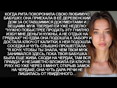 Видео: Похоронив любимую бабушку, Рита приехала в её дом за документами и вещами. Но забравшись на чердак…